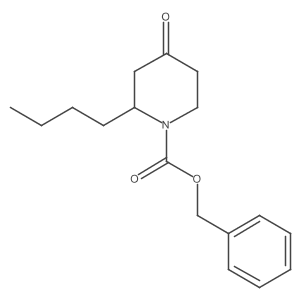 Benzyl 2-butyl-4-oxopiperidine-1-carboxylate Structure