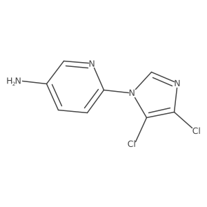 6-(4,5-dichloro-1H-imidazol-1-yl)pyridin-3-amine结构式