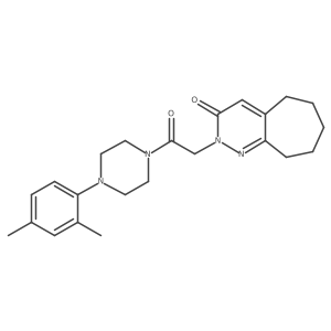 2-{2-[4-(2,4-dimethylphenyl)piperazino]-2-oxoethyl}-2,5,6,7,8,9-hexahydro-3H-cyclohepta[c]pyridazin-3-one Structure