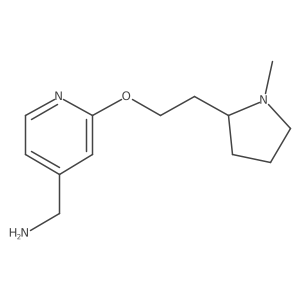 [2-[2-(1-Methylpyrrolidin-2-yl)ethoxy]pyridin-4-yl]methanamine结构式