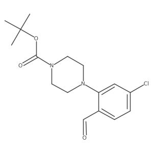 Tert-butyl 4-(5-chloro-2-formylphenyl)piperazine-1-carboxylate Structure