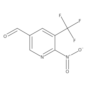 6-Nitro-5-(trifluoromethyl)nicotinaldehyde结构式