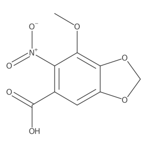 7-Methoxy-6-nitro-1,3-benzodioxole-5-carboxylic acid Structure