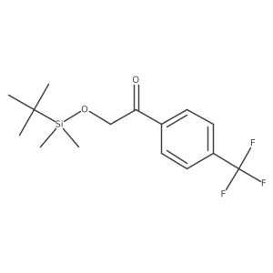 2-[(tert-Butyldimethylsilyl)oxy]-1-[4-(trifluoromethyl)phenyl]ethanone Structure