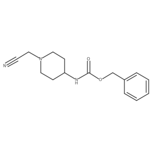 benzyl N-[1-(cyanomethyl)piperidin-4-yl]carbamate结构式