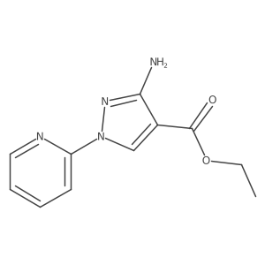 Ethyl 3-amino-1-pyridin-2-ylpyrazole-4-carboxylate Structure