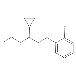 Benzenepropanamine, 2-chloro-I+/--cyclopropyl-N-ethyl- Structure