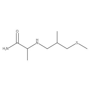 Propanamide, 2-[[2-methyl-3-(methylthio)propyl]amino]-结构式