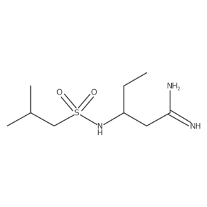 Pentanimidamide, 3-[[(2-methylpropyl)sulfonyl]amino]-结构式