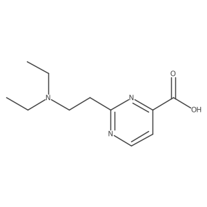 2-(2-(Diethylamino)ethyl)pyrimidine-4-carboxylic acid Structure