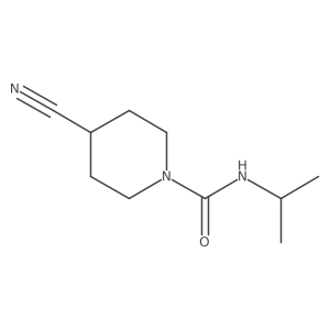 4-Cyano-N-(propan-2-yl)piperidine-1-carboxamide Structure