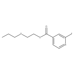 2-Propoxyethyl 2-fluoropyridine-4-carboxylate Structure