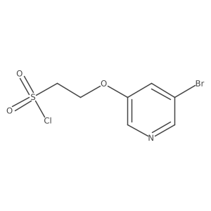 2-[(5-Bromopyridin-3-yl)oxy]ethane-1-sulfonyl chloride Structure