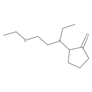Cyclopentanone, 2-[(2-ethoxyethyl)ethylamino]-结构式