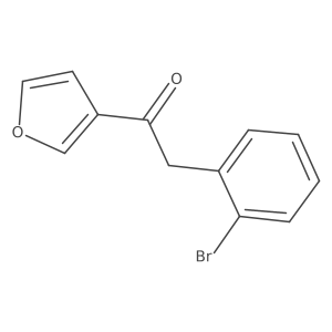 2-(2-Bromophenyl)-1-(furan-3-yl)ethan-1-one Structure