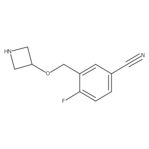 3-[(Azetidin-3-yloxy)methyl]-4-fluorobenzonitrile Structure