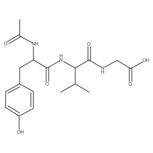 N-acetyl-tyrosyl-valyl-glycine结构式