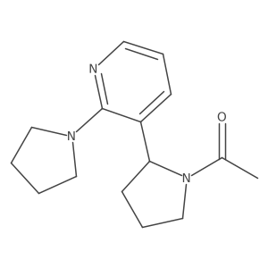 1-(2-(2-(Pyrrolidin-1-yl)pyridin-3-yl)pyrrolidin-1-yl)ethanone Structure