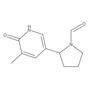 2-(6-Hydroxy-5-methylpyridin-3-yl)pyrrolidine-1-carbaldehyde结构式