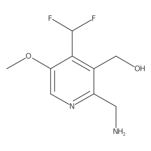 2-(Aminomethyl)-4-(difluoromethyl)-5-methoxypyridine-3-methanol Structure