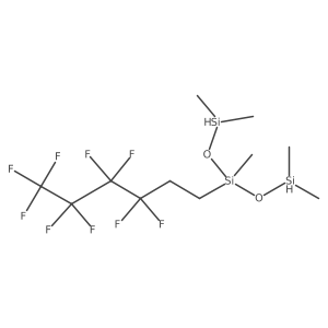 1,1,3,5,5-Pentamethyl-3-(3,3,4,4,5,5,6,6,6-nonafluorohexyl)trisiloxane结构式