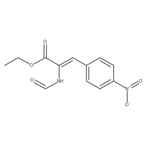 Ethyl 2-formamido (4-nitrophenyl) acrylate Structure
