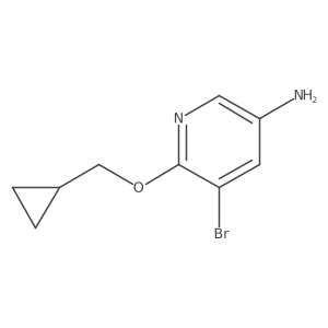 5-Bromo-6-(cyclopropylmethoxy)pyridin-3-amine Structure