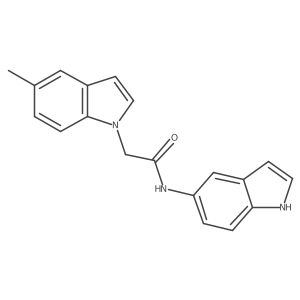 N-(1H-indol-5-yl)-2-(5-methyl-1H-indol-1-yl)acetamide结构式