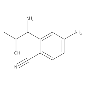 Benzonitrile, 4-amino-2-[(1R,2S)-1-amino-2-hydroxypropyl]-结构式