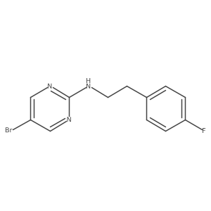 5-bromo-N-[2-(4-fluorophenyl)ethyl]pyrimidin-2-amine Structure