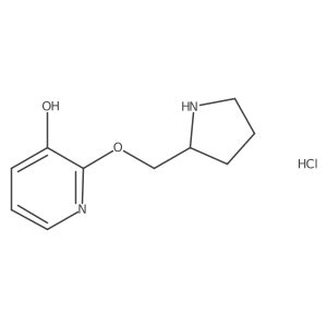 2-(Pyrrolidin-2-ylmethoxy)pyridin-3-ol hydrochloride结构式