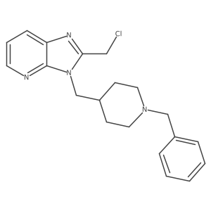 3-((1-benzylpiperidin-4-yl)methyl)-2-(chloromethyl)-3H-imidazo[4,5-b]pyridine结构式