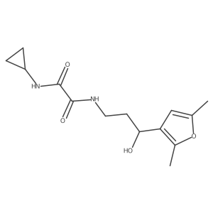 N1-cyclopropyl-N2-(3-(2,5-dimethylfuran-3-yl)-3-hydroxypropyl)oxalamide Structure