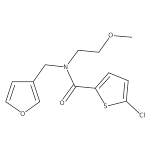 5-chloro-N-(furan-3-ylmethyl)-N-(2-methoxyethyl)thiophene-2-carboxamide Structure