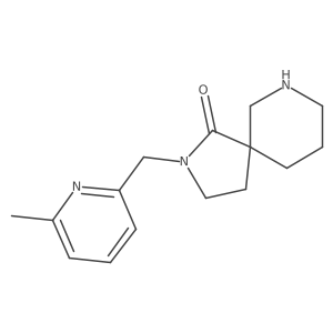 2-((6-Methylpyridin-2-yl)methyl)-2,7-diazaspiro[4.5]decan-1-one Structure