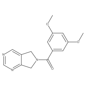(3,5-dimethoxyphenyl)(5H-pyrrolo[3,4-d]pyrimidin-6(7H)-yl)methanone结构式