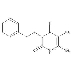 5,6-diamino-3-(2-phenylethyl)-1H-pyrimidine-2,4-dione Structure