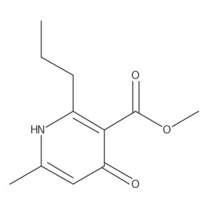 Methyl 6-methyl-4-oxo-2-propyl-1,4-dihydropyridine-3-carboxylate Structure