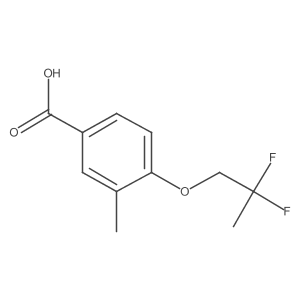 4-(2,2-Difluoropropoxy)-3-methylbenzoic acid Structure