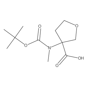 3-{[(Tert-butoxy)carbonyl](methyl)amino}oxolane-3-carboxylic acid Structure