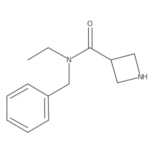 N-benzyl-N-ethylazetidine-3-carboxamide结构式