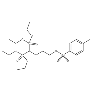 4,4-Bis(diethoxyphosphoryl)butyl 4-methylbenzenesulfonate结构式