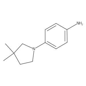 4-(3,3-Dimethylpyrrolidin-1-yl)aniline结构式