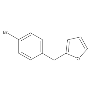 2-[(4-Bromophenyl)methyl]furan Structure