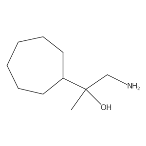 1-Amino-2-cycloheptylpropan-2-ol Structure