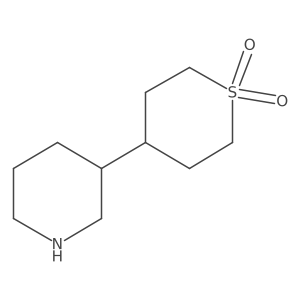 4-(Piperidin-3-yl)-1lambda6-thiane-1,1-dione结构式