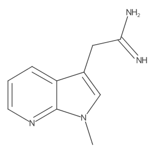2-{1-methyl-1H-pyrrolo[2,3-b]pyridin-3-yl}ethanimidamide结构式