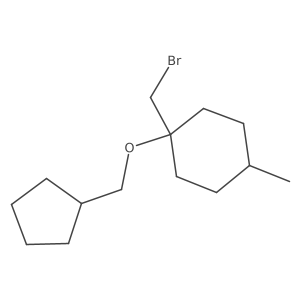 1-(Bromomethyl)-1-(cyclopentylmethoxy)-4-methylcyclohexane Structure