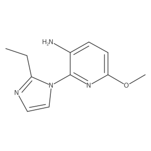 2-(2-Ethyl-imidazol-1-YL)-6-methoxy-pyridin-3-ylamine Structure