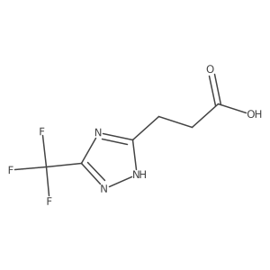 3-[5-(trifluoromethyl)-4H-1,2,4-triazol-3-yl]propanoic acid Structure